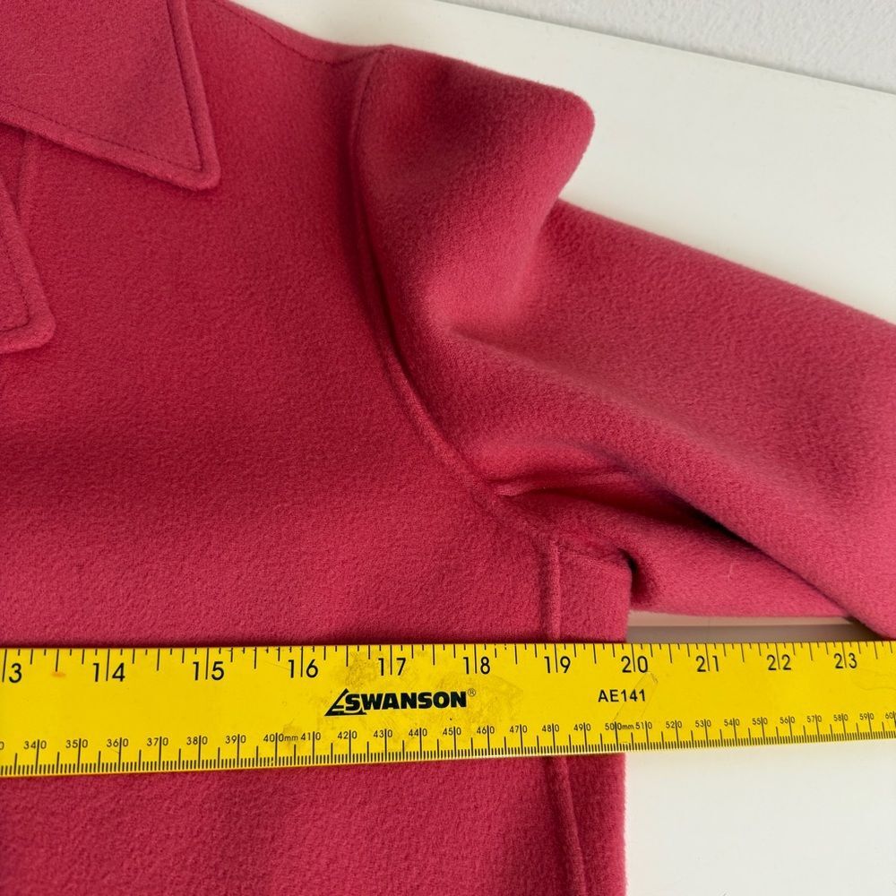 Talbots Pink Wool Knit Open Front Blazer Jacket 8P - Picture 6 of 9